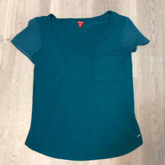 Guess Tops - Guess Teal Shirt
